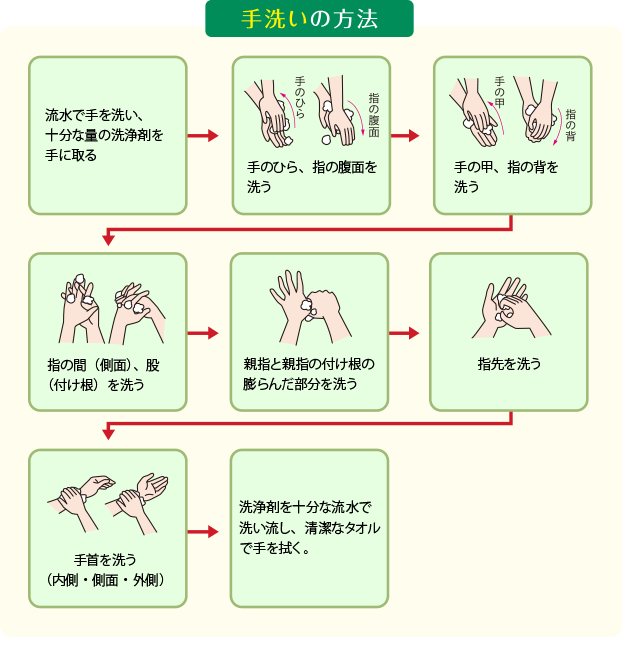 手洗い方法