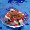 豆腐のサラダ・ごまだれかけ