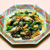 小松菜と牡蠣の炒めもの