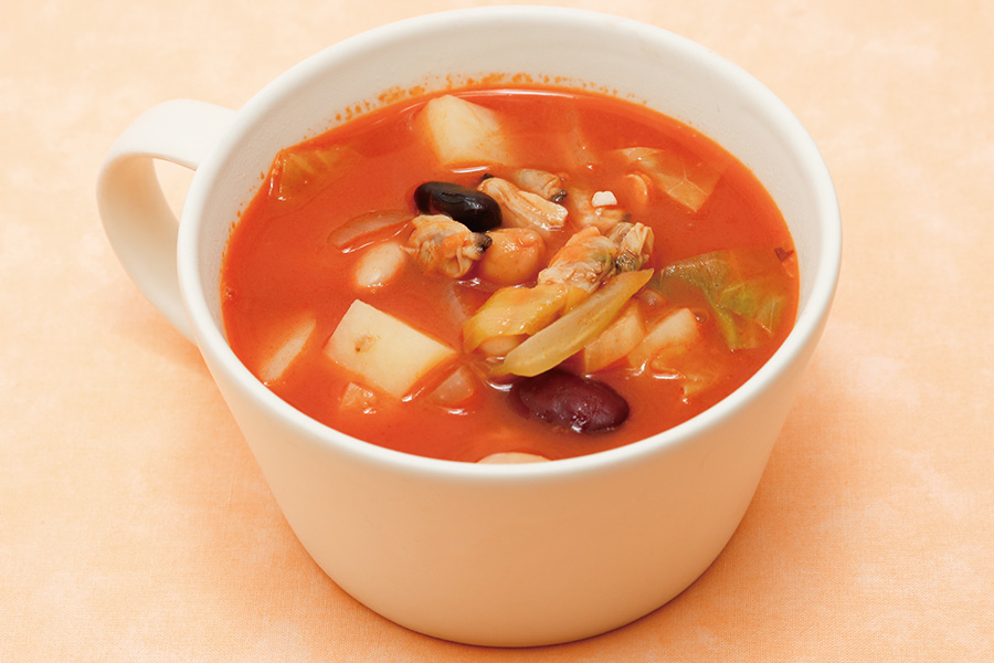 あさり缶のトマトスープ