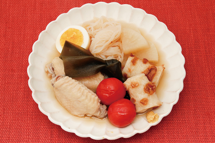 トマトと手羽中入りおでん